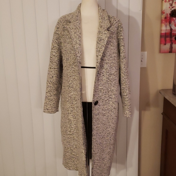 Zara Jackets & Blazers - Zara knit trench wool blend coat medium